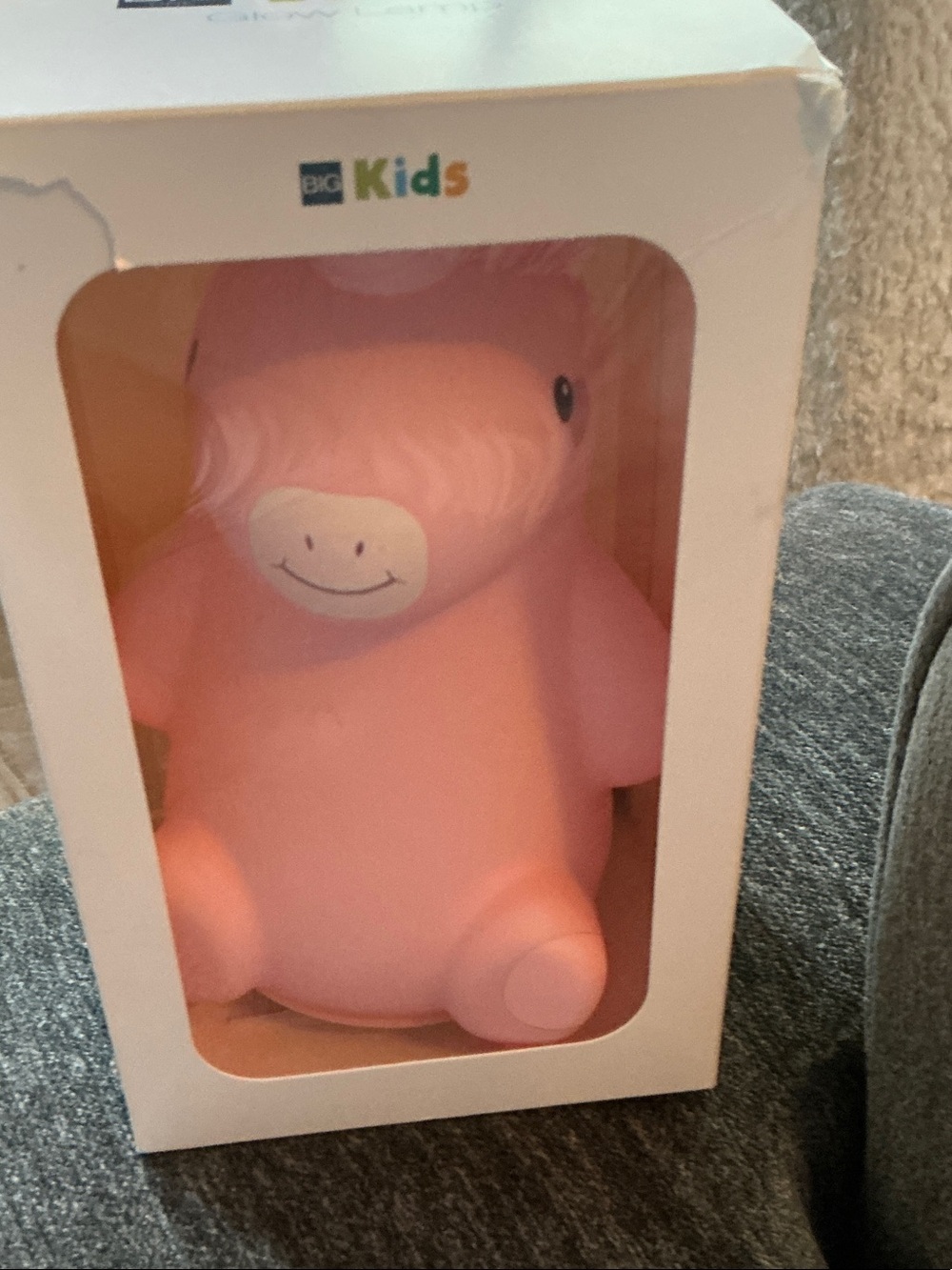 The BIG One Kids Glow Lamp - Pink Unicorn Night Light Toy